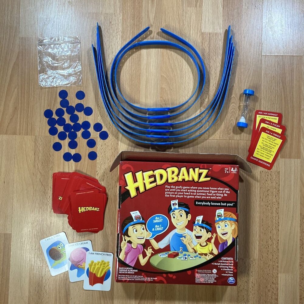Hedbanz Second Edition “What Am I?” Family Board Game • EUC • Spin Master